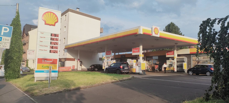 A Shell Gas Station in Germany