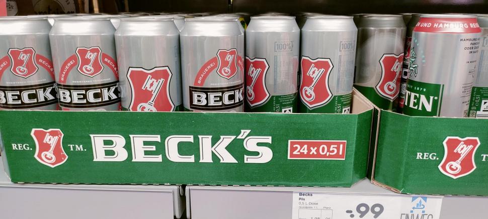 Beer Becks 500ml Can Germany